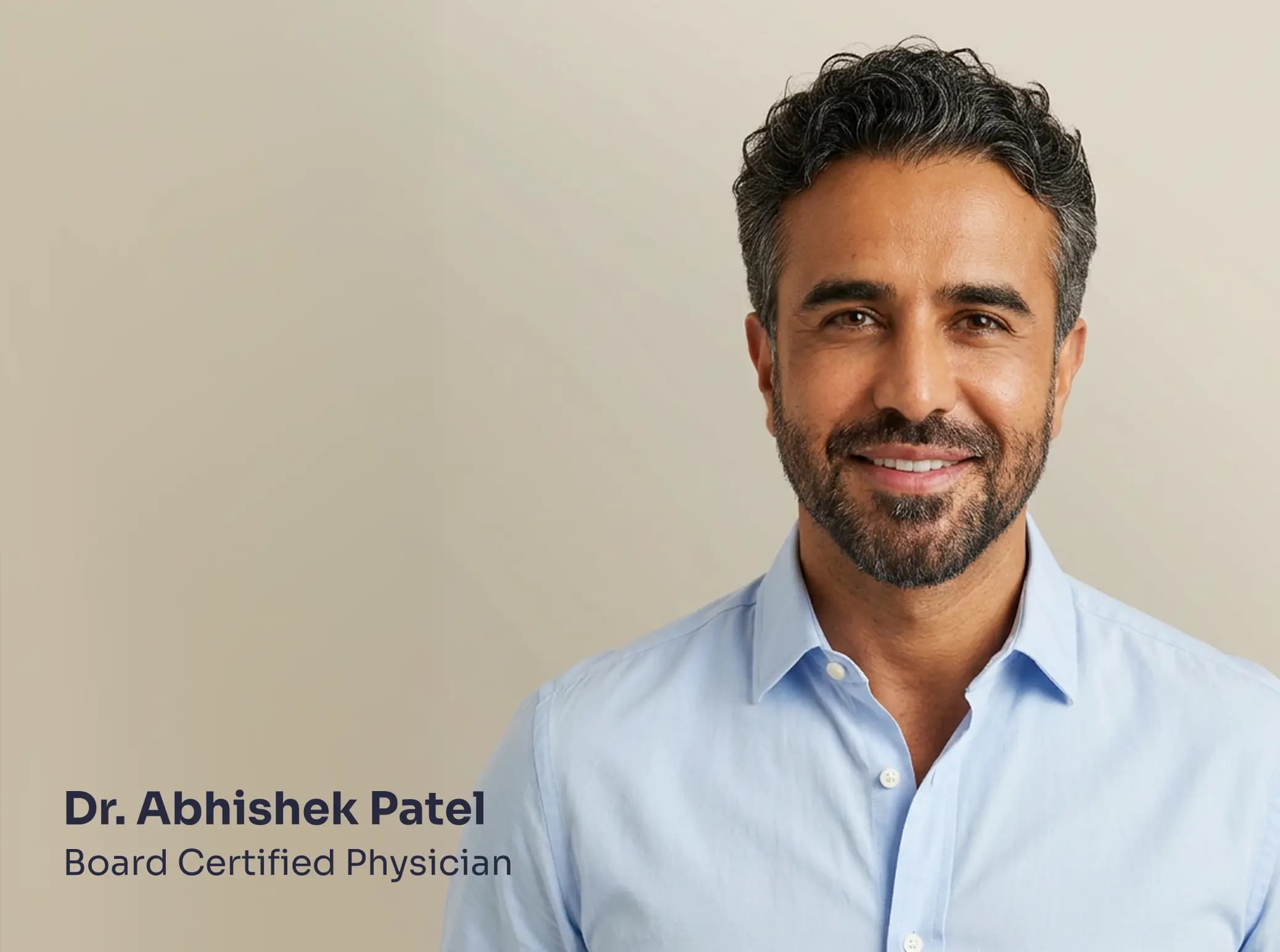 Smiling physician