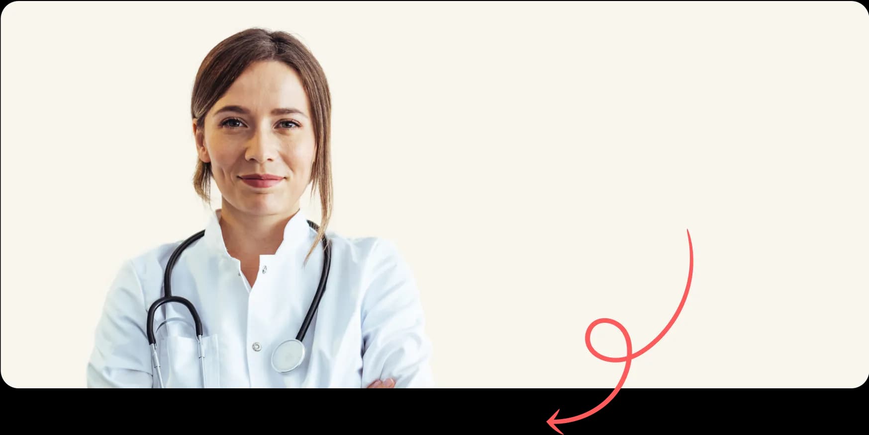 Doctor smiling with their arms crossed