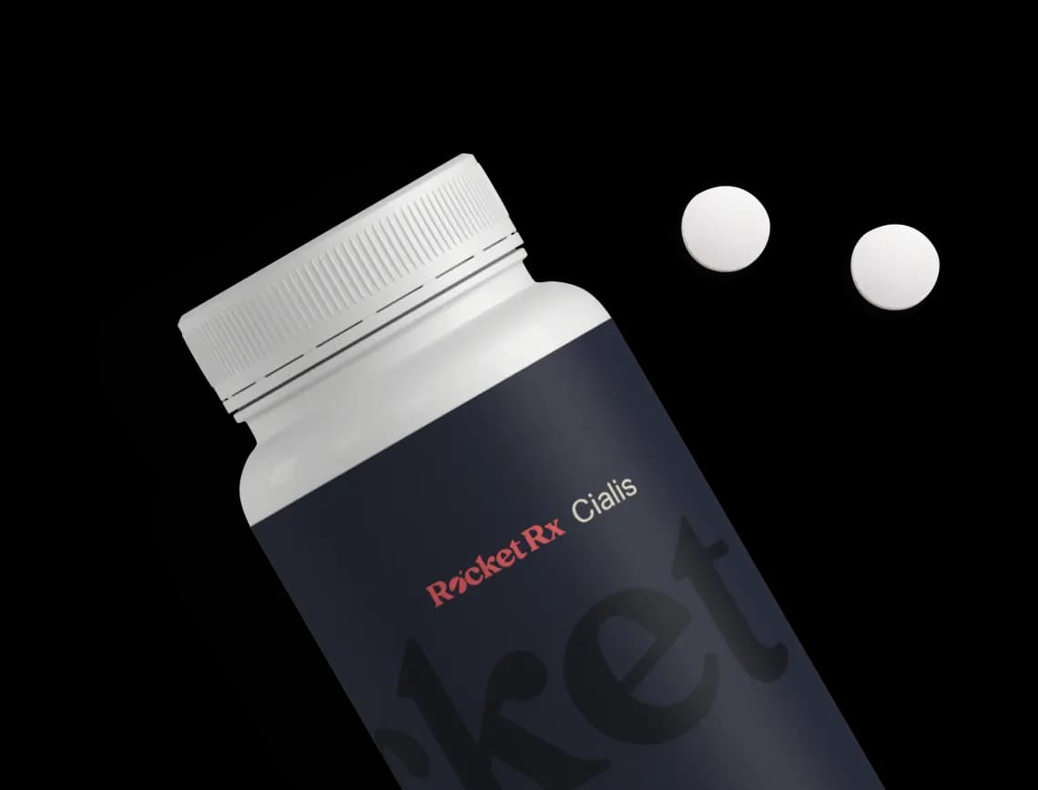 Rocket Rx bottle and pills