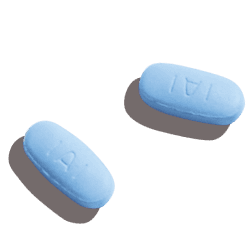 Sildenafil pills swith RocketRX branding